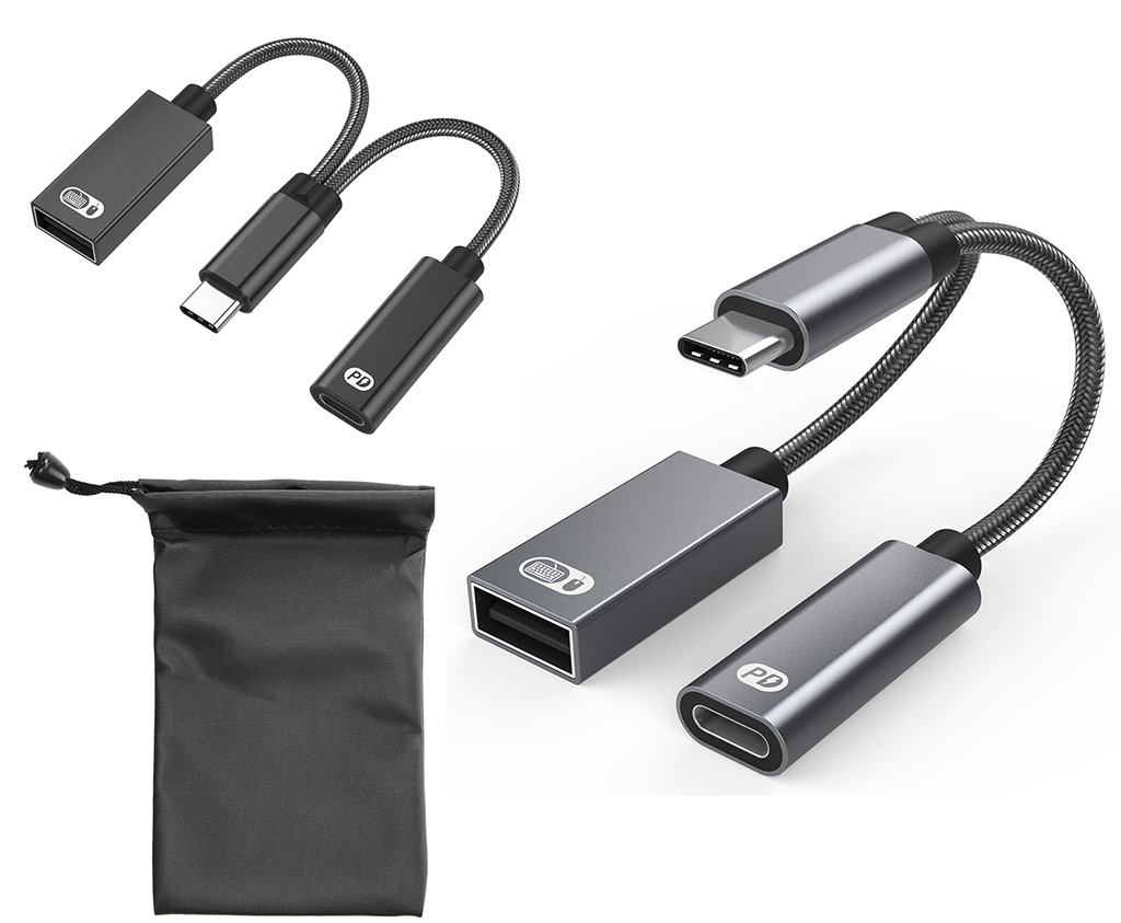USB-C OTG HUB 60 WATT - Ladekabel mit Typ-C-Anschluss für schnelles Laden